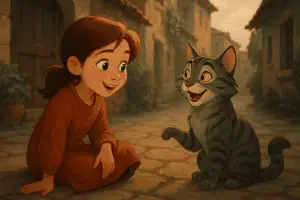 Cukor a beszeleo macska Meselek Neked